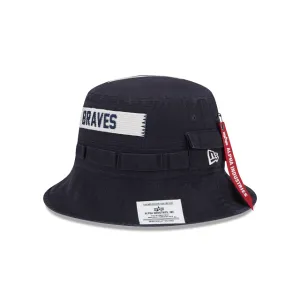 Alpha Industries X Atlanta Braves Adventure Bucket Hat